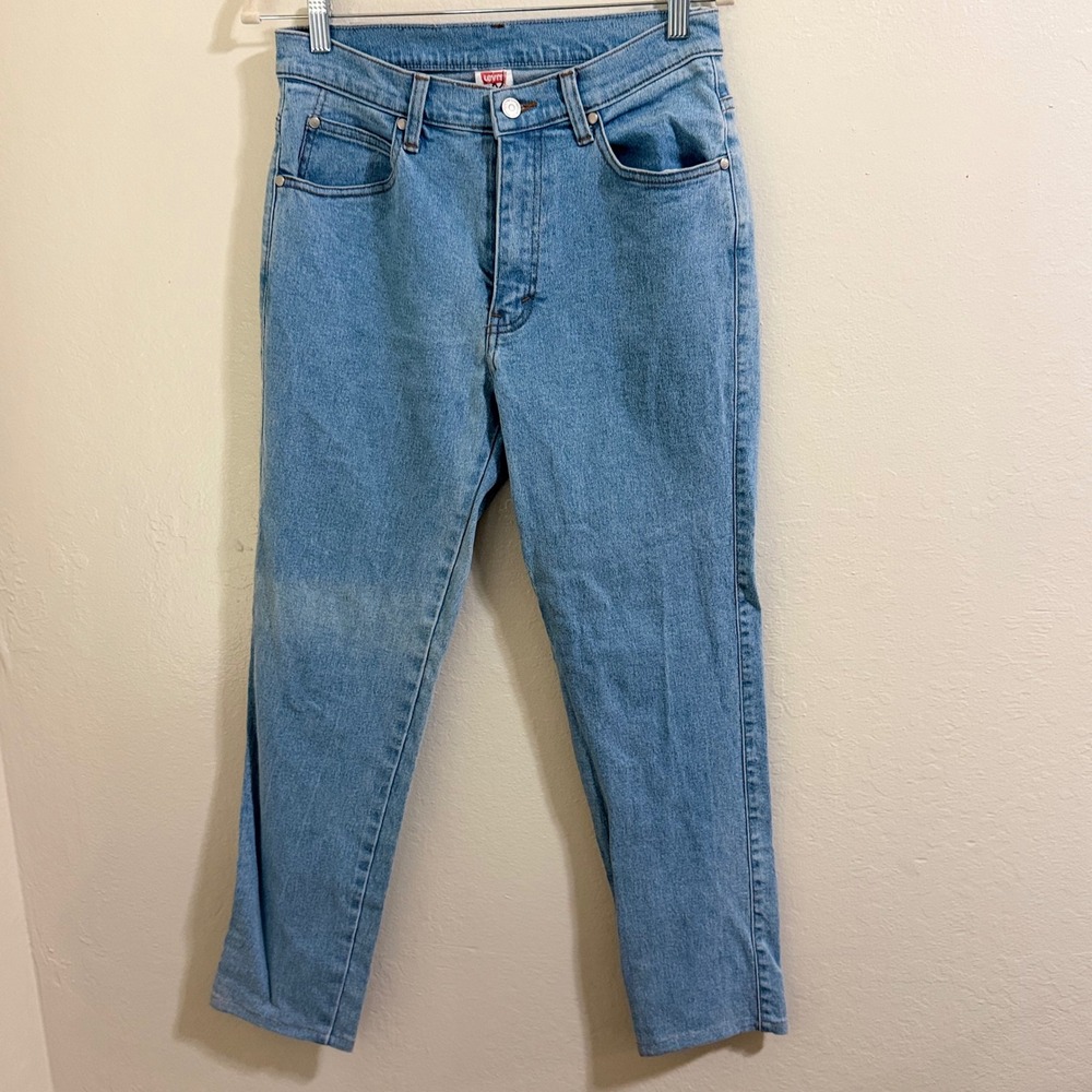 Vintage Levis Orange Tab High Waisted Straight Leg Jeans Size 9M single stitch